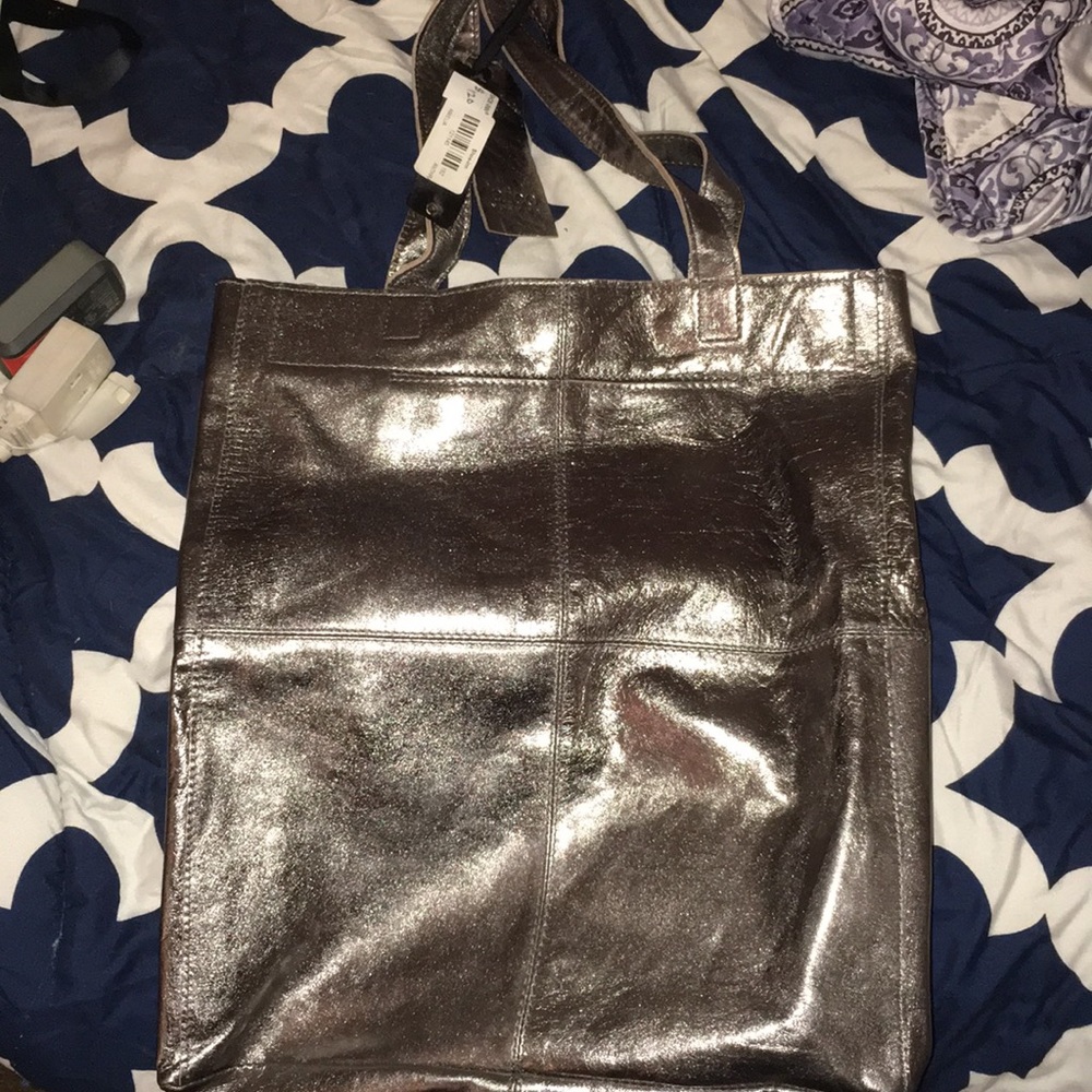 Silver metallic Latico bag